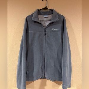 Grey Columbia Sportswear omni-heat fleece zip up